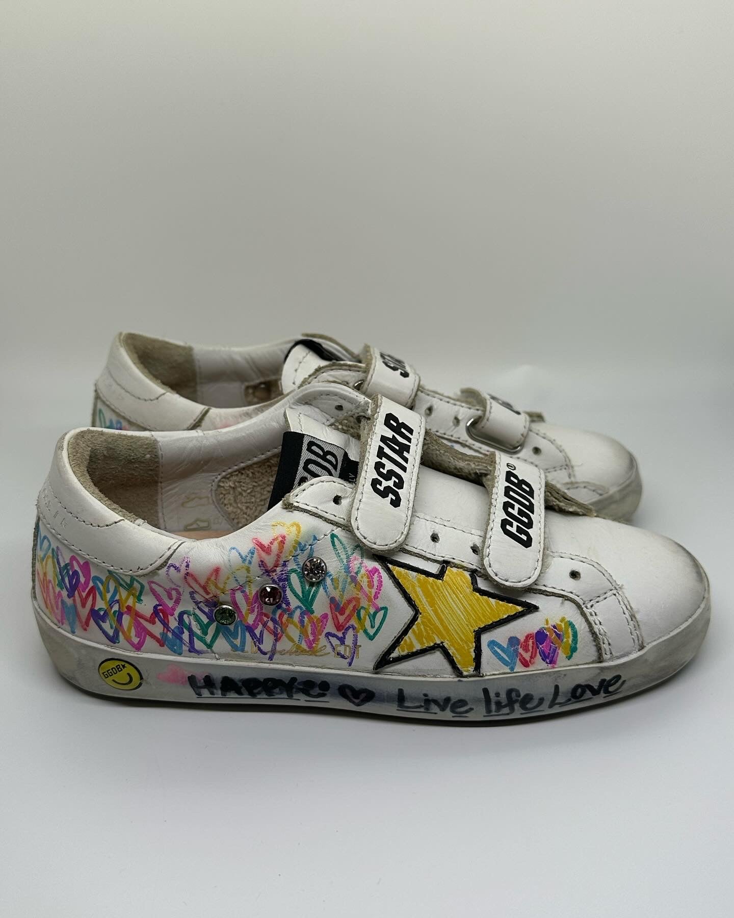 Custom golden goose girl sneakers