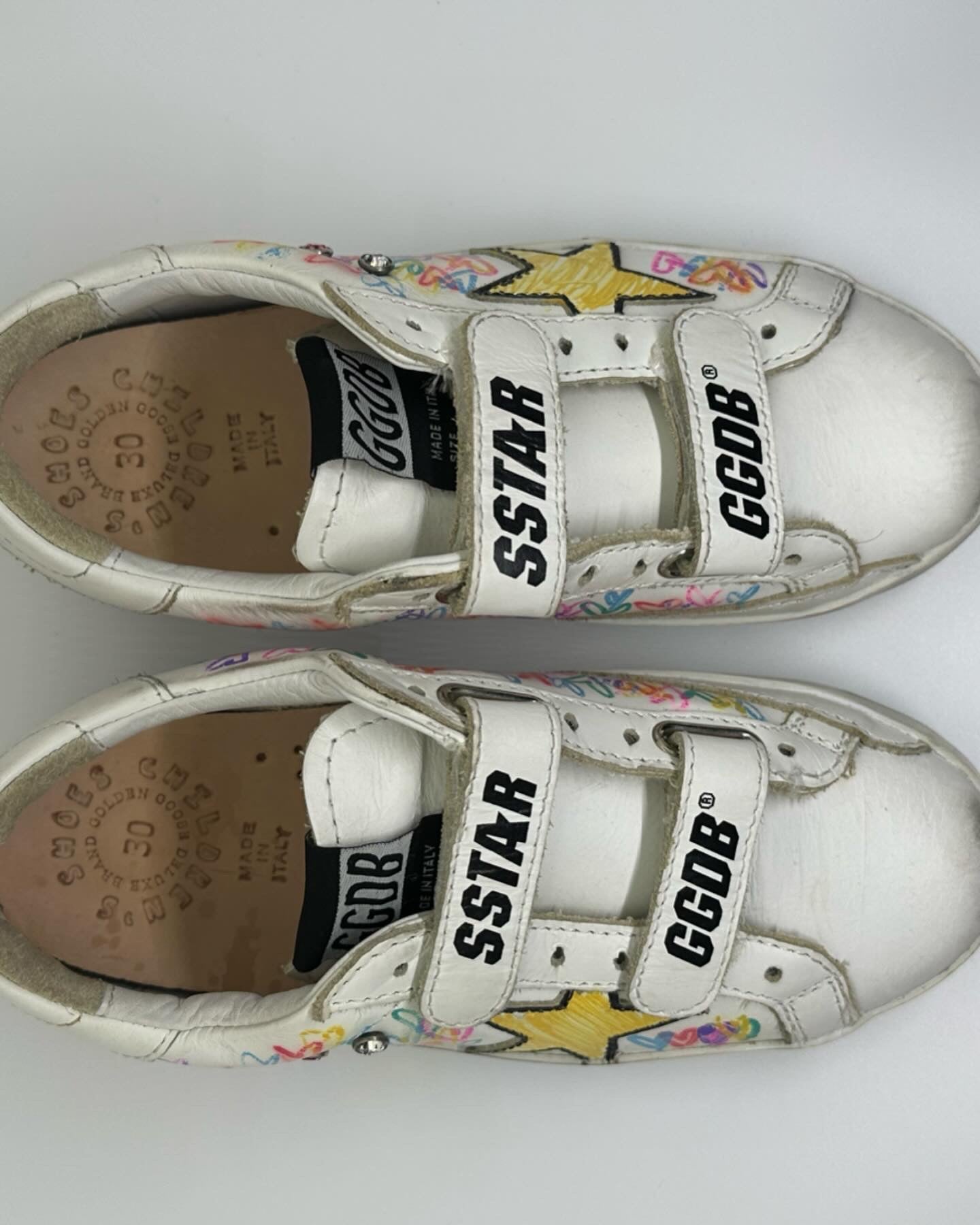 Custom golden goose girl sneakers